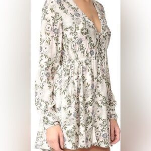 Free People Stealing Fire Mini Dress Boho Babydoll Cottagecore Small Petite
